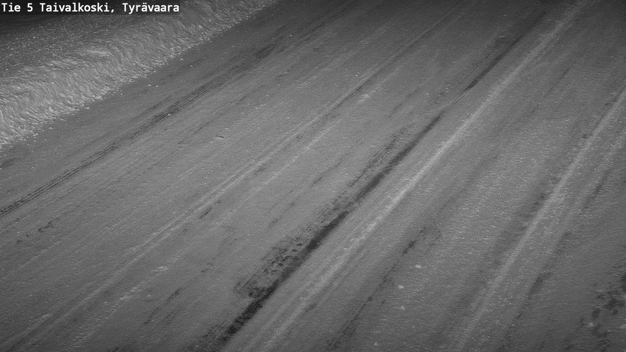 Weather Camera Image Road 5 Taivalkoski, Tyrävaara, Taivalkoski, Pohjois-Pohjanmaa