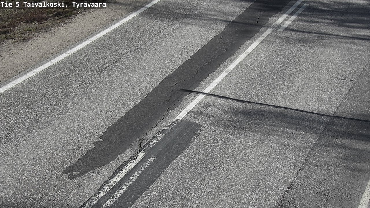 Weather Camera Image Väg 5 Taivalkoski, Tyrävaara, Taivalkoski, Pohjois-Pohjanmaa