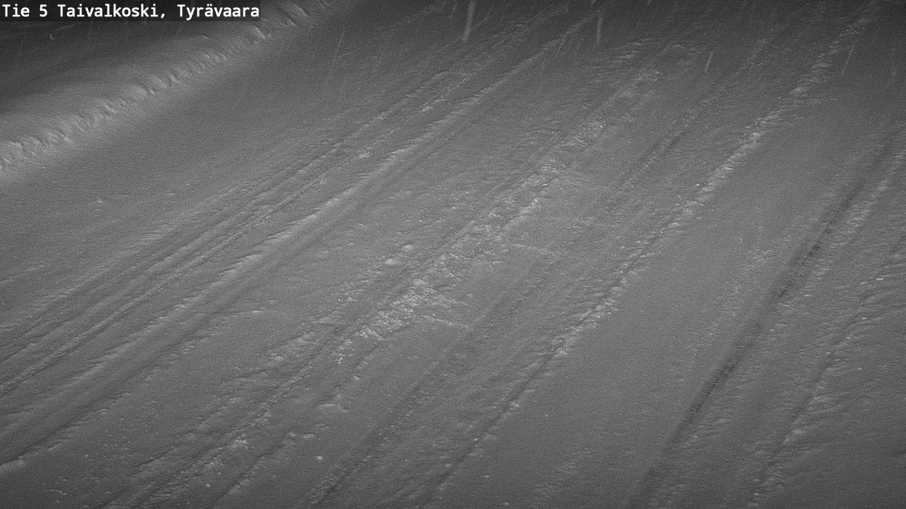 Weather Camera Image Road 5 Taivalkoski, Tyrävaara, Taivalkoski, Pohjois-Pohjanmaa