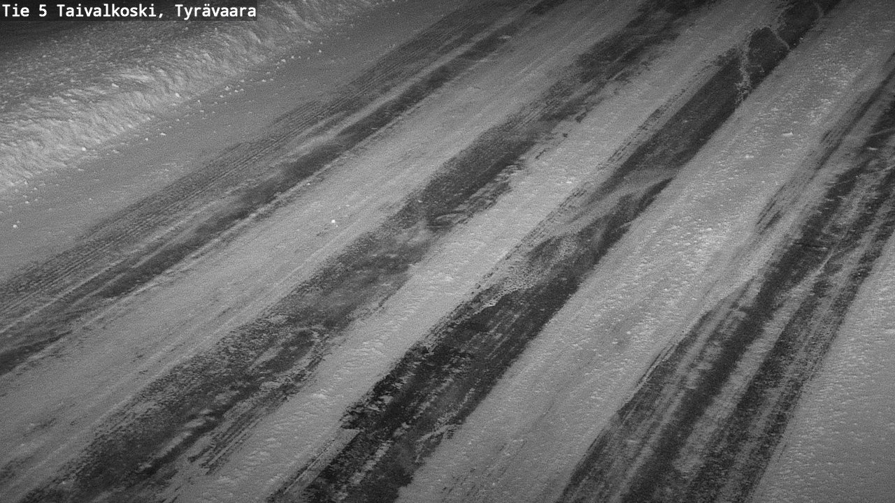 Weather Camera Image Väg 5 Taivalkoski, Tyrävaara, Taivalkoski, Pohjois-Pohjanmaa