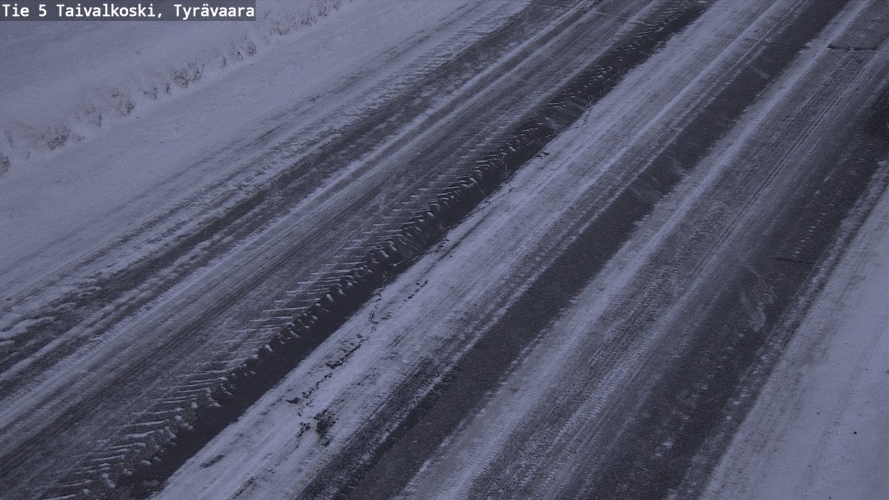 Weather Camera Image Road 5 Taivalkoski, Tyrävaara, Taivalkoski, Pohjois-Pohjanmaa