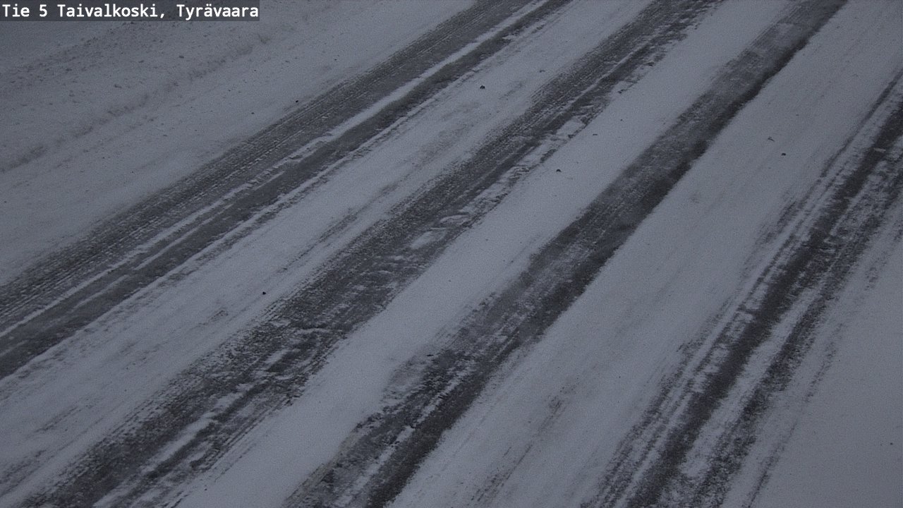 Weather Camera Image Road 5 Taivalkoski, Tyrävaara, Taivalkoski, Pohjois-Pohjanmaa