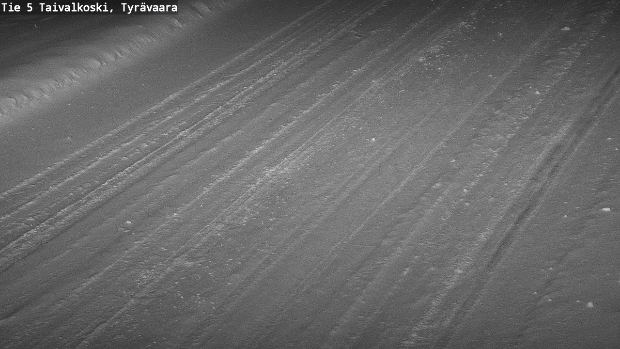 Weather Camera Image Road 5 Taivalkoski, Tyrävaara, Taivalkoski, Pohjois-Pohjanmaa
