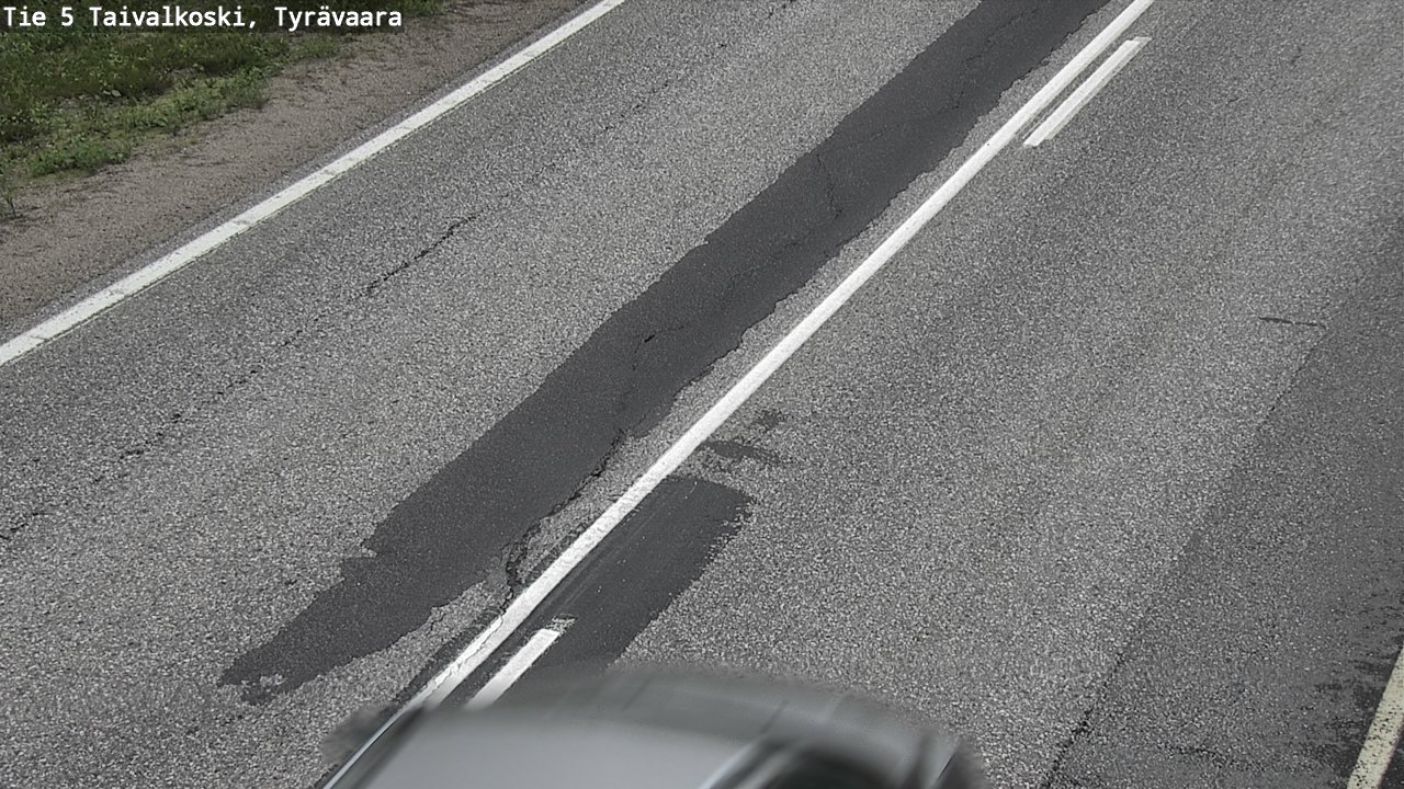Weather Camera Image Road 5 Taivalkoski, Tyrävaara, Taivalkoski, Pohjois-Pohjanmaa