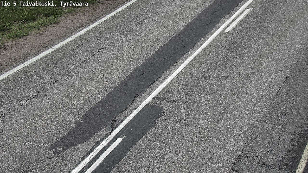 Weather Camera Image Road 5 Taivalkoski, Tyrävaara, Taivalkoski, Pohjois-Pohjanmaa