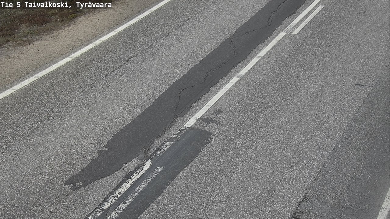 Weather Camera Image Väg 5 Taivalkoski, Tyrävaara, Taivalkoski, Pohjois-Pohjanmaa