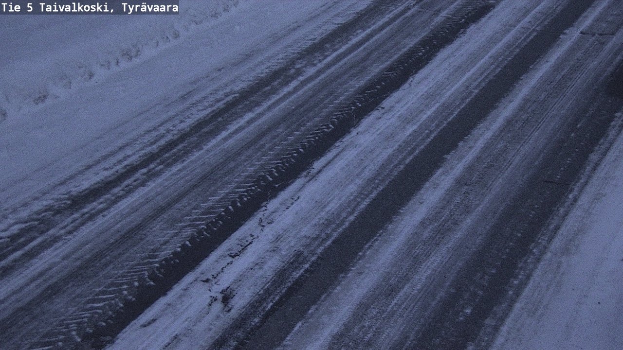 Weather Camera Image Road 5 Taivalkoski, Tyrävaara, Taivalkoski, Pohjois-Pohjanmaa