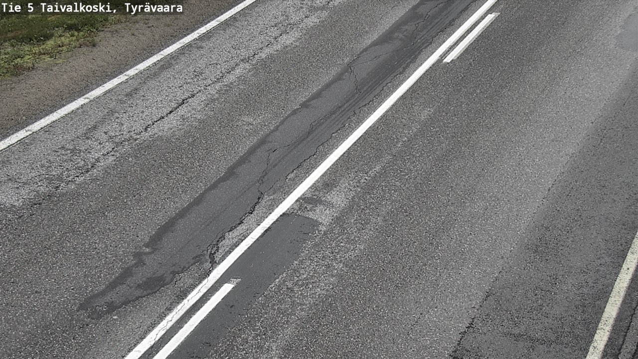 Weather Camera Image Road 5 Taivalkoski, Tyrävaara, Taivalkoski, Pohjois-Pohjanmaa
