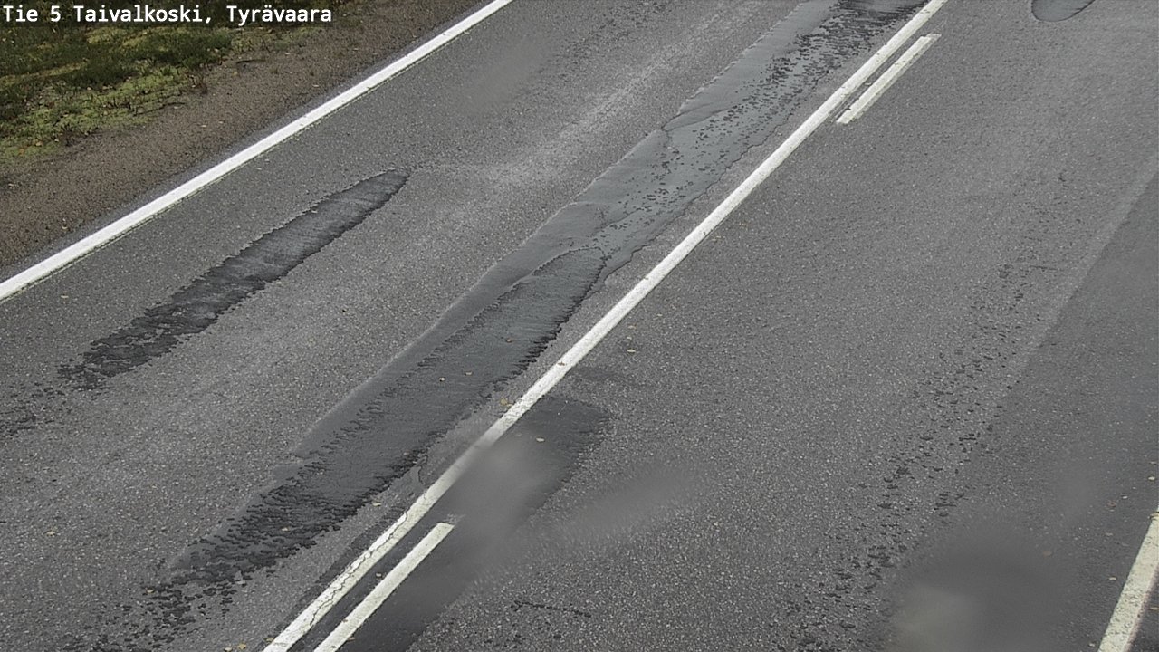 Weather Camera Image Road 5 Taivalkoski, Tyrävaara, Taivalkoski, Pohjois-Pohjanmaa