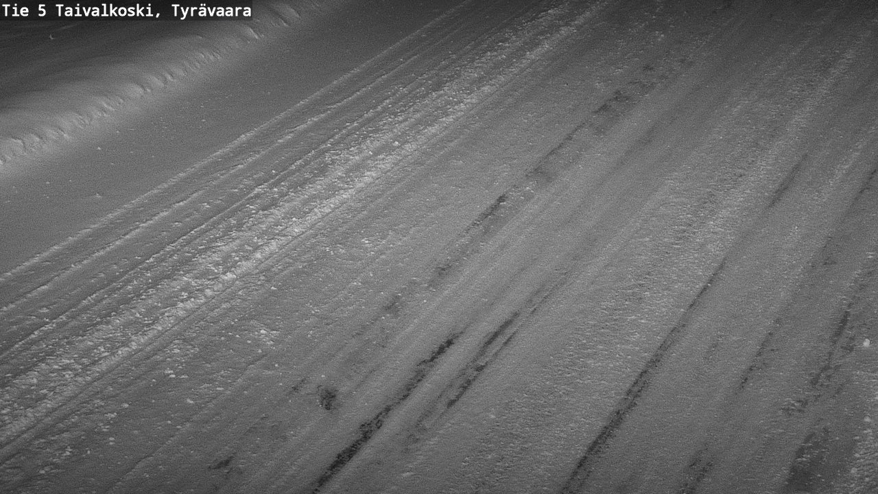 Weather Camera Image Road 5 Taivalkoski, Tyrävaara, Taivalkoski, Pohjois-Pohjanmaa