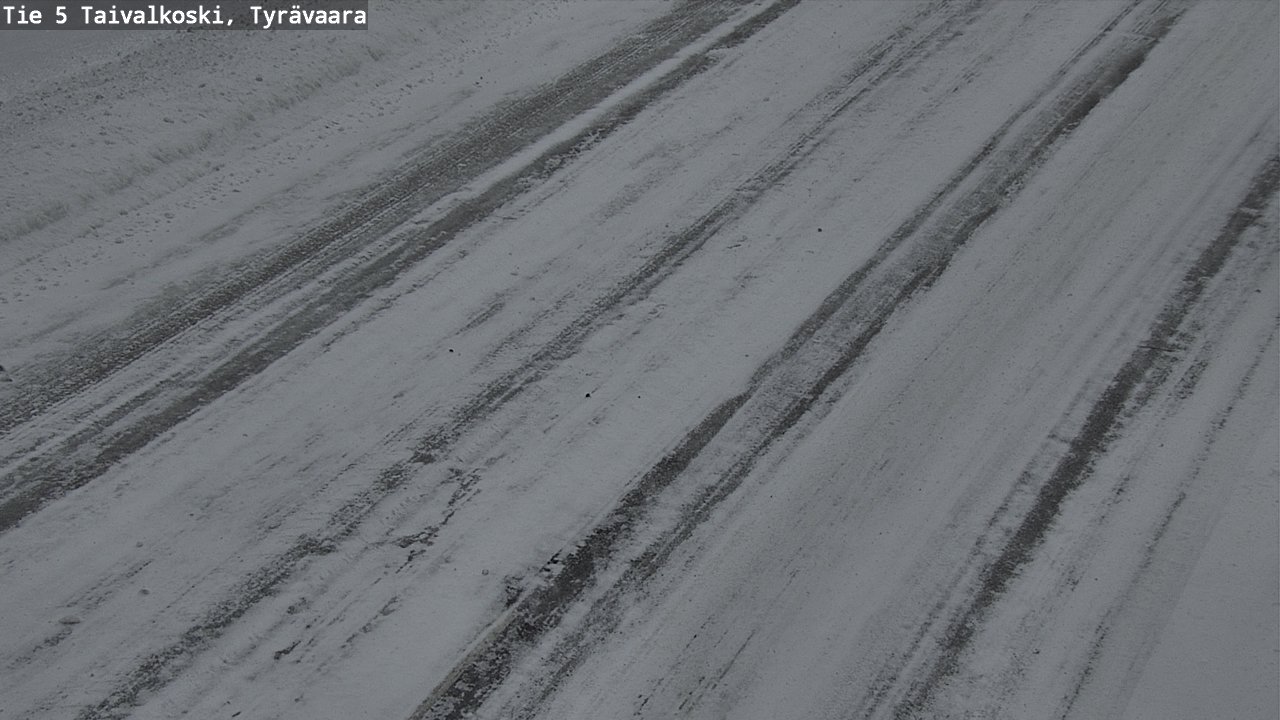 Weather Camera Image Road 5 Taivalkoski, Tyrävaara, Taivalkoski, Pohjois-Pohjanmaa