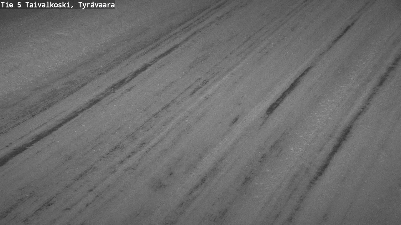 Weather Camera Image Road 5 Taivalkoski, Tyrävaara, Taivalkoski, Pohjois-Pohjanmaa