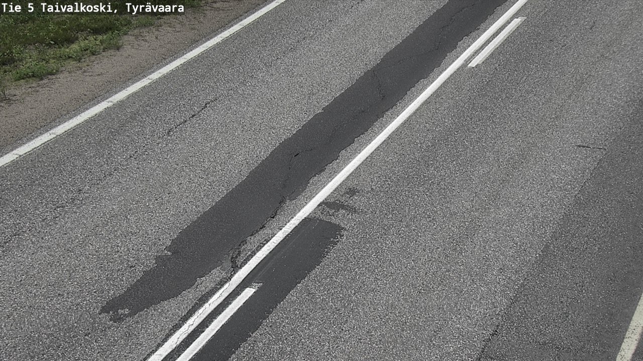 Weather Camera Image Road 5 Taivalkoski, Tyrävaara, Taivalkoski, Pohjois-Pohjanmaa