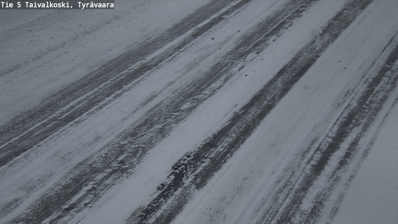 Weather Camera Image Road 5 Taivalkoski, Tyrävaara, Taivalkoski, Pohjois-Pohjanmaa