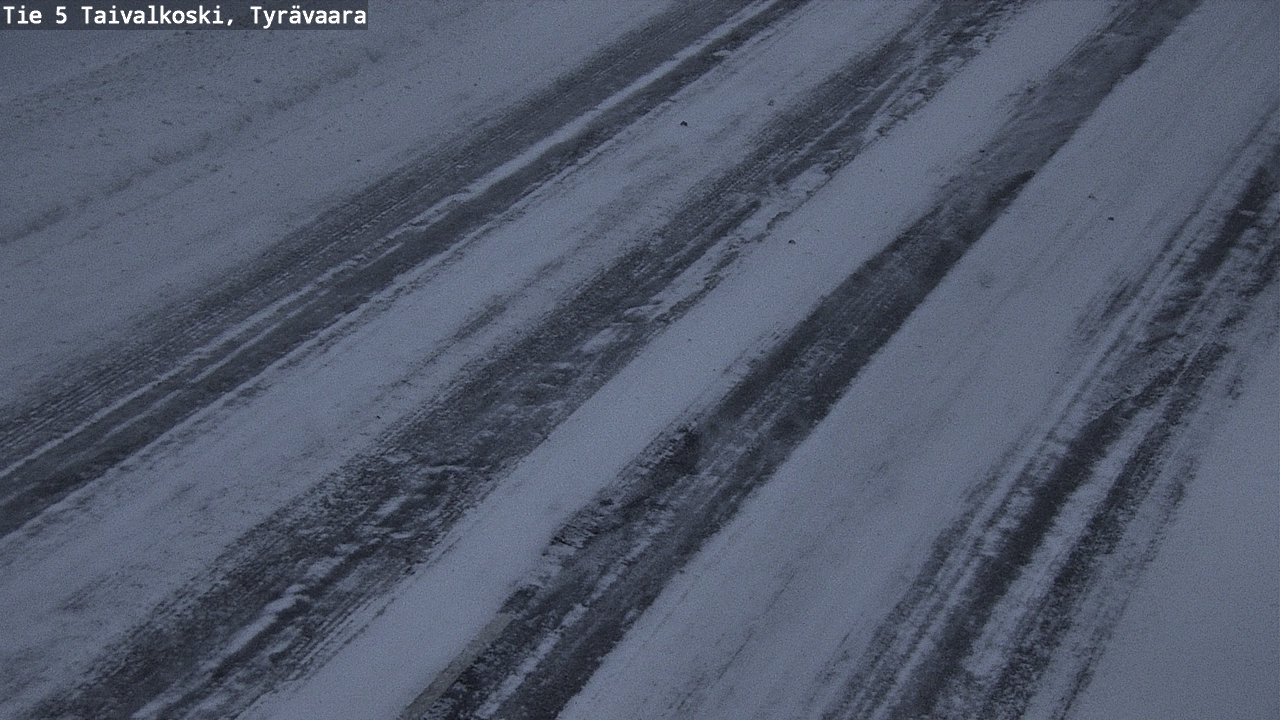 Weather Camera Image Road 5 Taivalkoski, Tyrävaara, Taivalkoski, Pohjois-Pohjanmaa