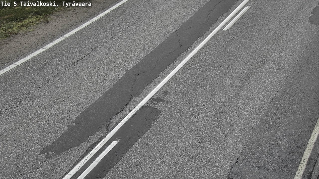 Weather Camera Image Road 5 Taivalkoski, Tyrävaara, Taivalkoski, Pohjois-Pohjanmaa