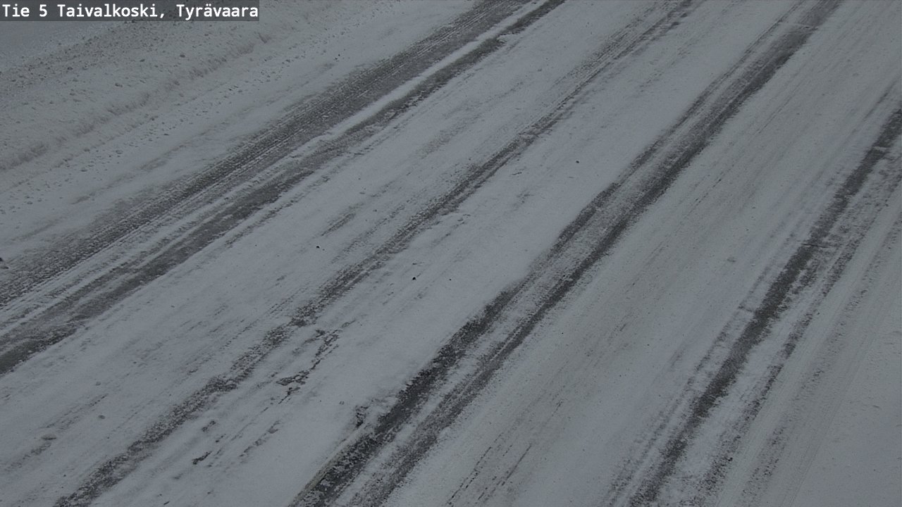 Weather Camera Image Road 5 Taivalkoski, Tyrävaara, Taivalkoski, Pohjois-Pohjanmaa