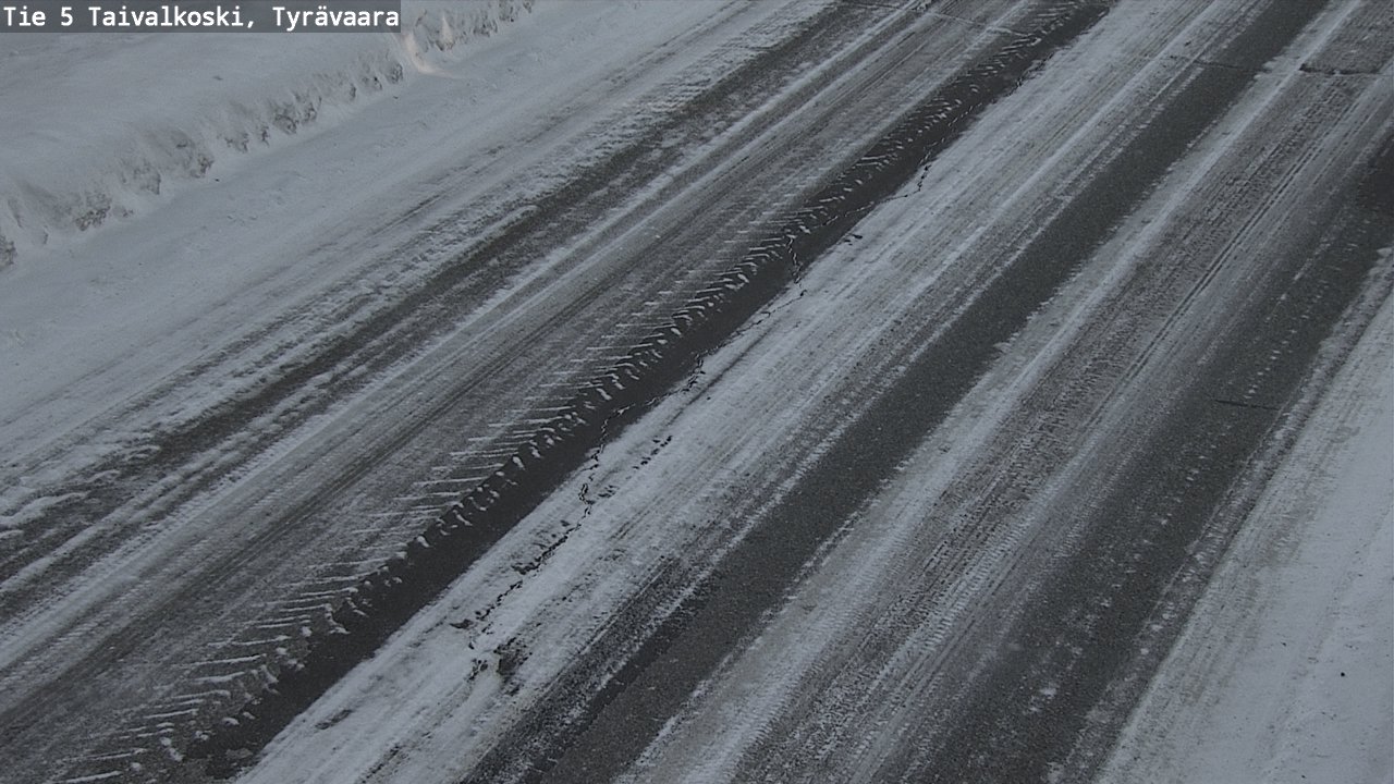 Weather Camera Image Road 5 Taivalkoski, Tyrävaara, Taivalkoski, Pohjois-Pohjanmaa