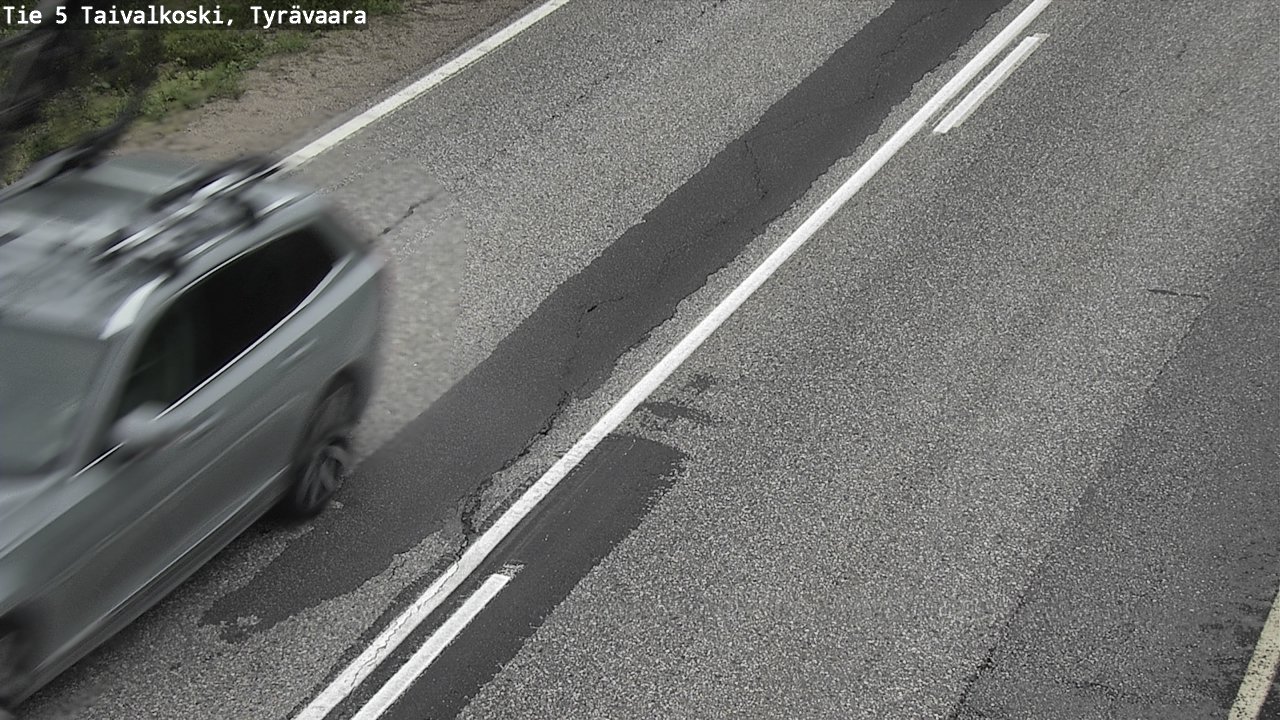 Weather Camera Image Road 5 Taivalkoski, Tyrävaara, Taivalkoski, Pohjois-Pohjanmaa