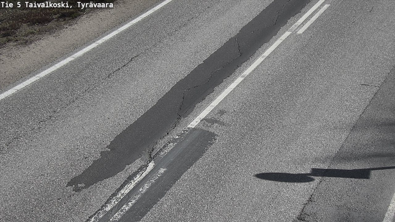 Weather Camera Image Väg 5 Taivalkoski, Tyrävaara, Taivalkoski, Pohjois-Pohjanmaa