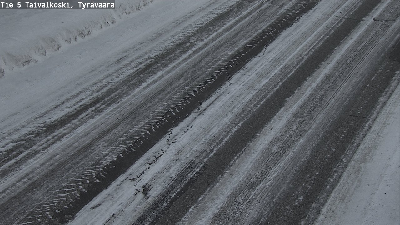 Weather Camera Image Road 5 Taivalkoski, Tyrävaara, Taivalkoski, Pohjois-Pohjanmaa