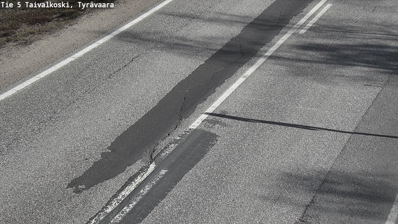 Weather Camera Image Väg 5 Taivalkoski, Tyrävaara, Taivalkoski, Pohjois-Pohjanmaa