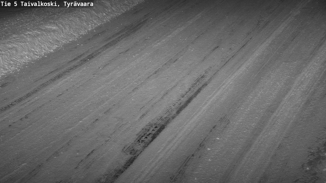 Weather Camera Image Road 5 Taivalkoski, Tyrävaara, Taivalkoski, Pohjois-Pohjanmaa