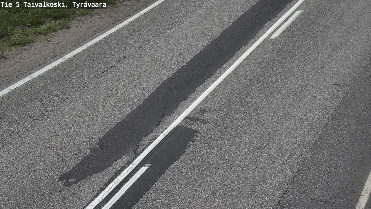 Weather Camera Image Road 5 Taivalkoski, Tyrävaara, Taivalkoski, Pohjois-Pohjanmaa