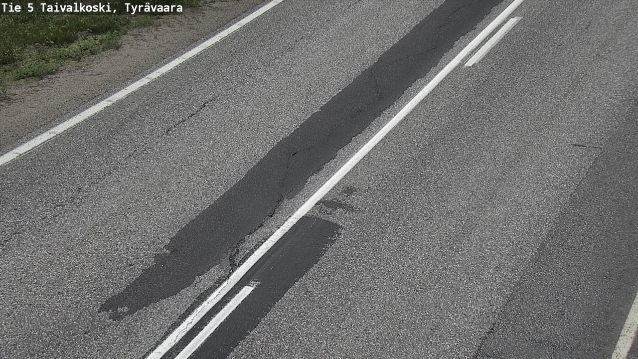 Weather Camera Image Road 5 Taivalkoski, Tyrävaara, Taivalkoski, Pohjois-Pohjanmaa