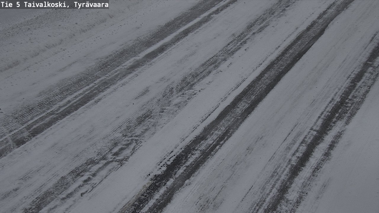 Weather Camera Image Road 5 Taivalkoski, Tyrävaara, Taivalkoski, Pohjois-Pohjanmaa