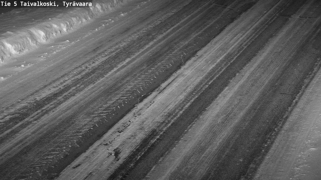 Weather Camera Image Road 5 Taivalkoski, Tyrävaara, Taivalkoski, Pohjois-Pohjanmaa