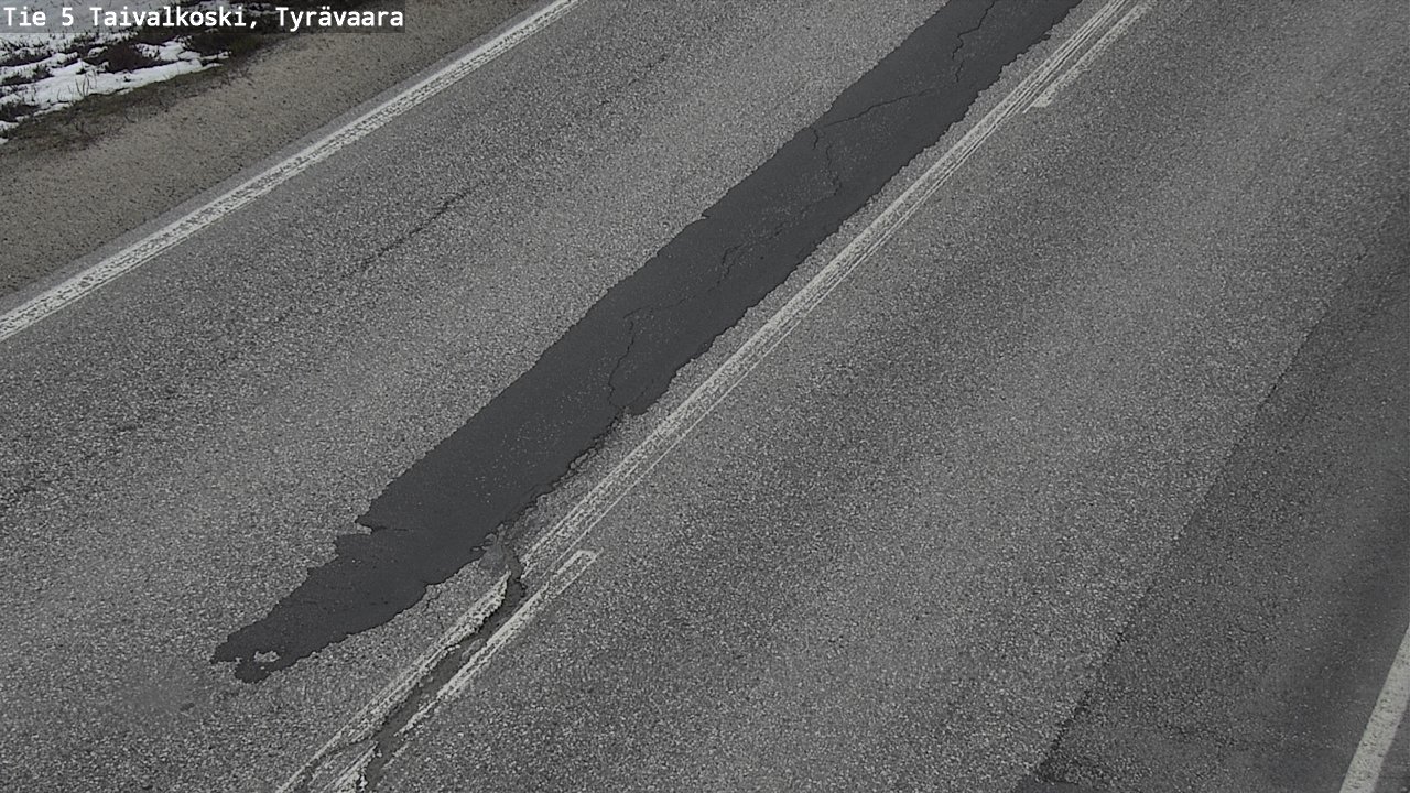 Weather Camera Image Road 5 Taivalkoski, Tyrävaara, Taivalkoski, Pohjois-Pohjanmaa