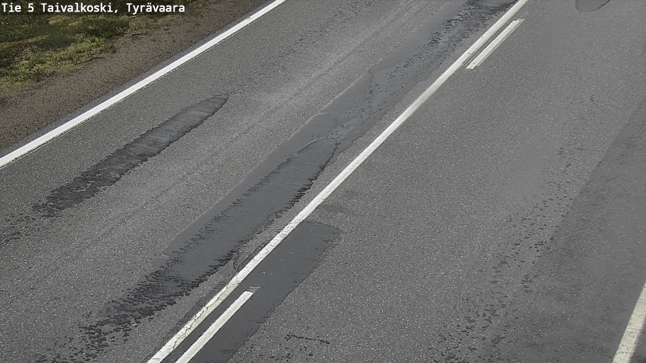 Weather Camera Image Road 5 Taivalkoski, Tyrävaara, Taivalkoski, Pohjois-Pohjanmaa