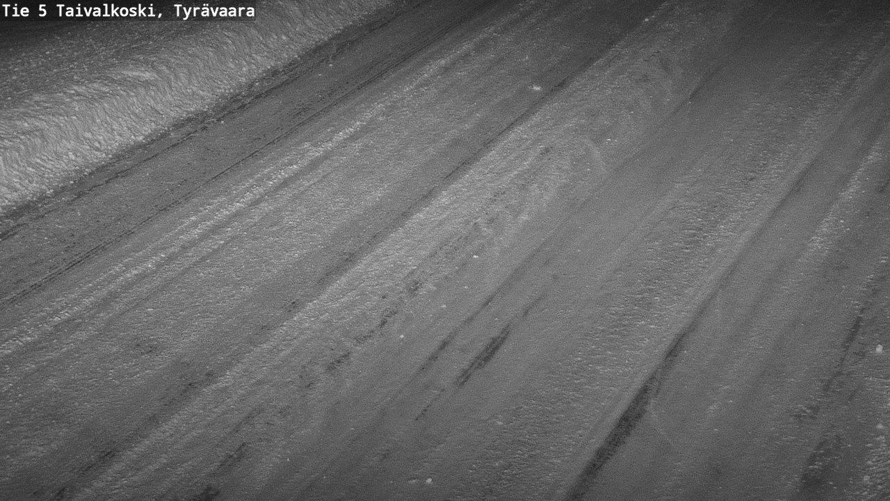 Weather Camera Image Road 5 Taivalkoski, Tyrävaara, Taivalkoski, Pohjois-Pohjanmaa