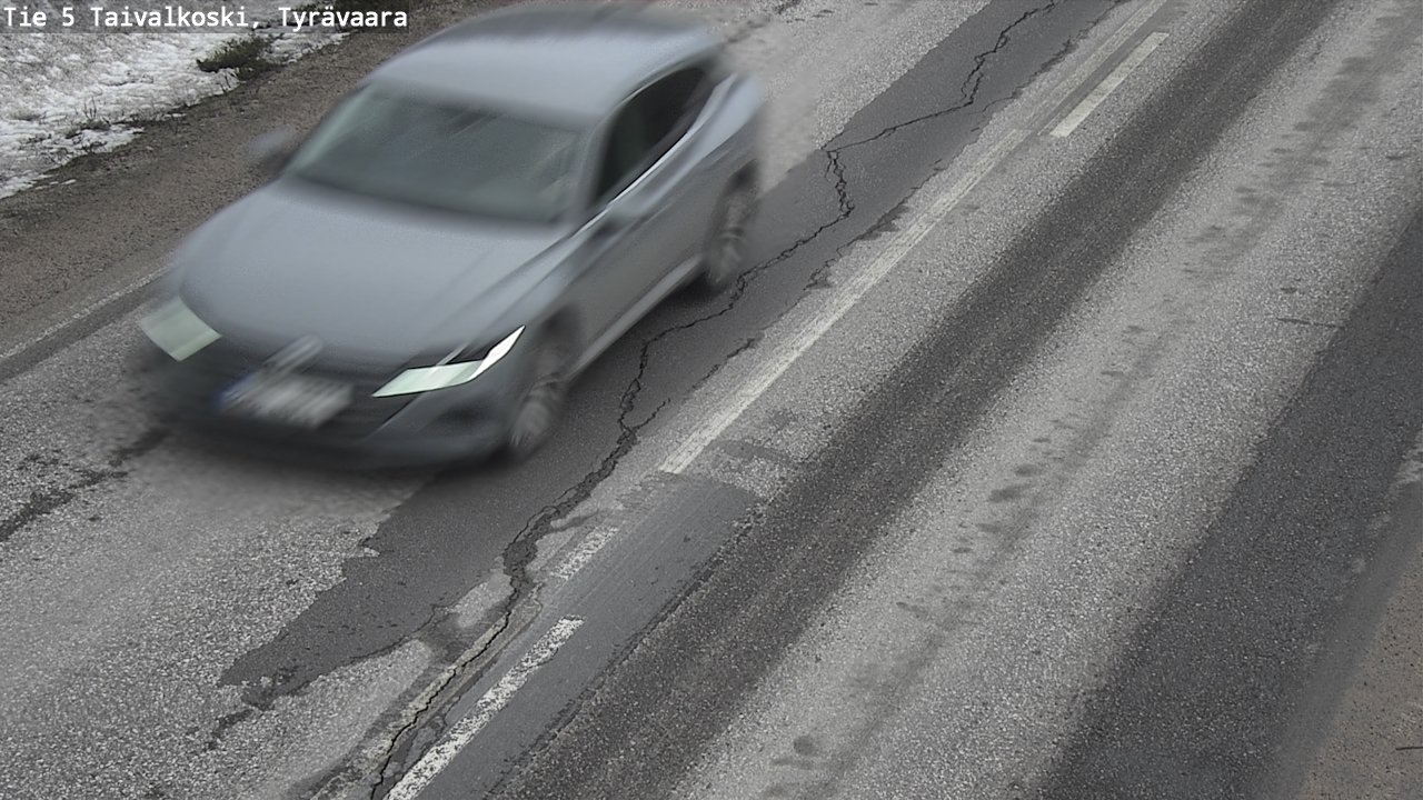 Weather Camera Image Road 5 Taivalkoski, Tyrävaara, Taivalkoski, Pohjois-Pohjanmaa