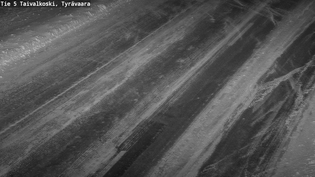 Weather Camera Image Road 5 Taivalkoski, Tyrävaara, Taivalkoski, Pohjois-Pohjanmaa