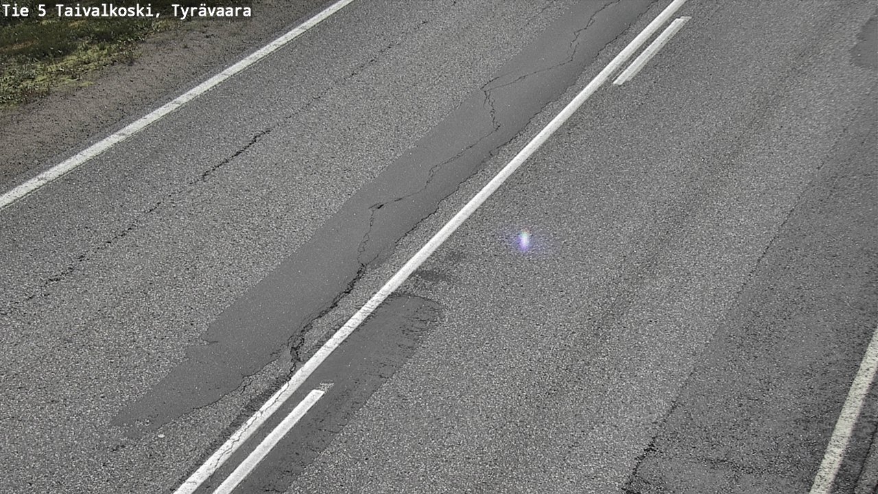 Weather Camera Image Road 5 Taivalkoski, Tyrävaara, Taivalkoski, Pohjois-Pohjanmaa