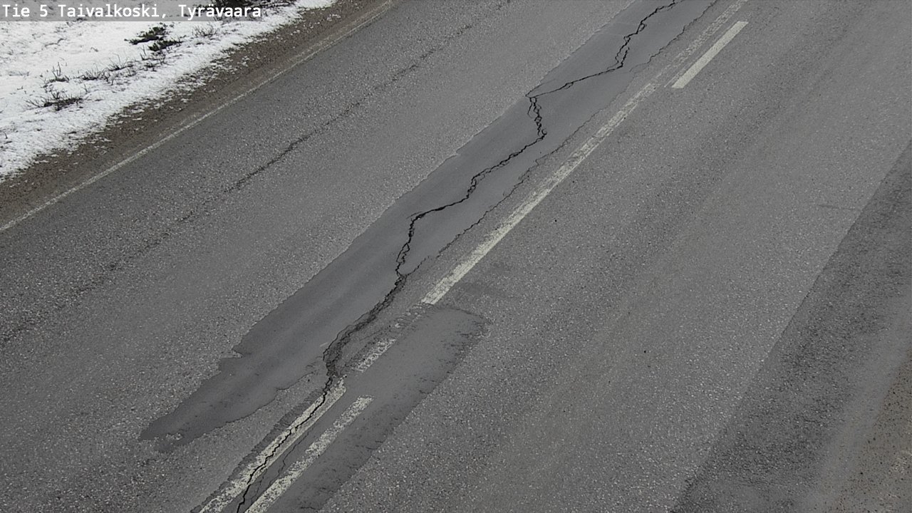 Kelikamerat Kuva Tie 5 Taivalkoski, Tyrävaara, Taivalkoski, Pohjois-Pohjanmaa