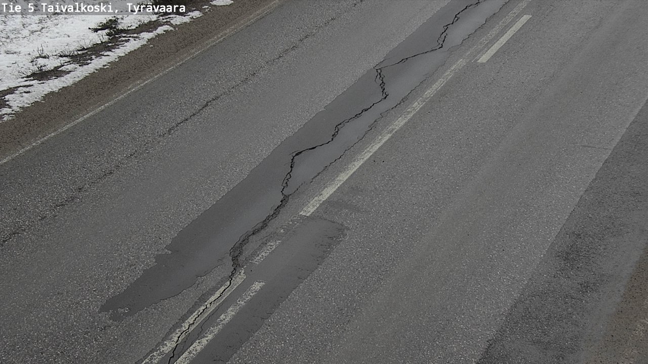 Kelikamerat Kuva Tie 5 Taivalkoski, Tyrävaara, Taivalkoski, Pohjois-Pohjanmaa