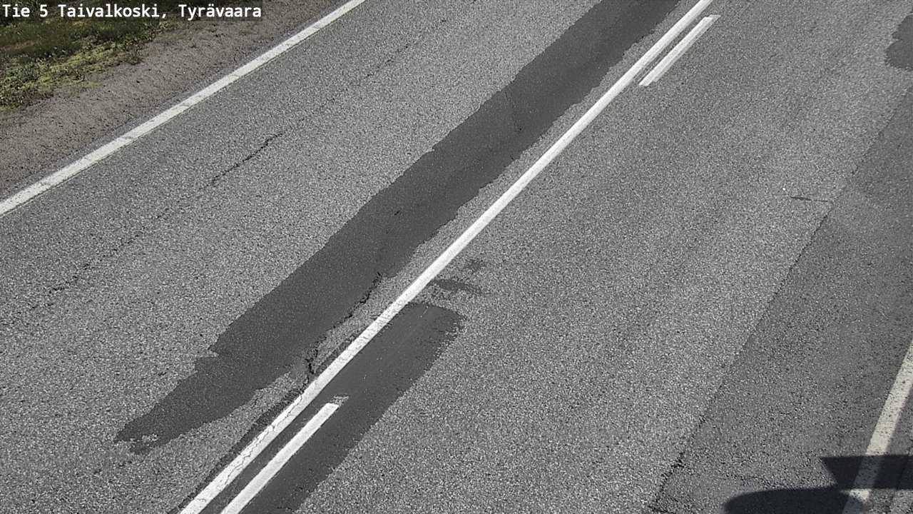 Weather Camera Image Väg 5 Taivalkoski, Tyrävaara, Taivalkoski, Pohjois-Pohjanmaa