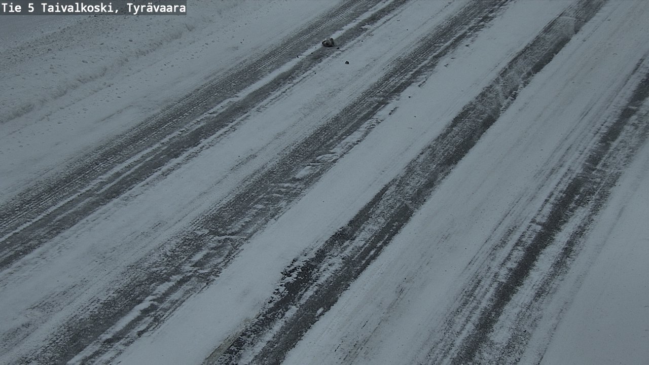 Weather Camera Image Road 5 Taivalkoski, Tyrävaara, Taivalkoski, Pohjois-Pohjanmaa