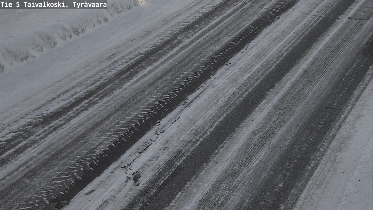 Weather Camera Image Road 5 Taivalkoski, Tyrävaara, Taivalkoski, Pohjois-Pohjanmaa