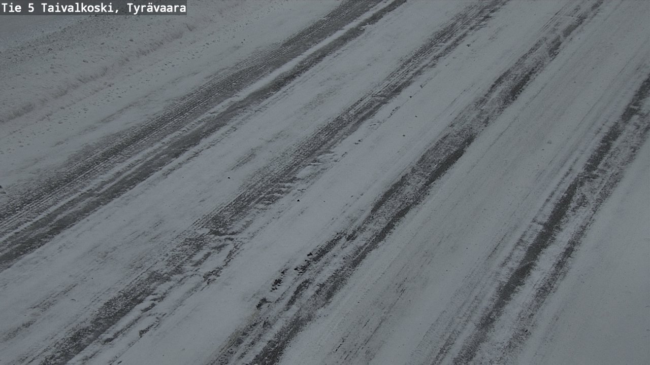 Weather Camera Image Road 5 Taivalkoski, Tyrävaara, Taivalkoski, Pohjois-Pohjanmaa