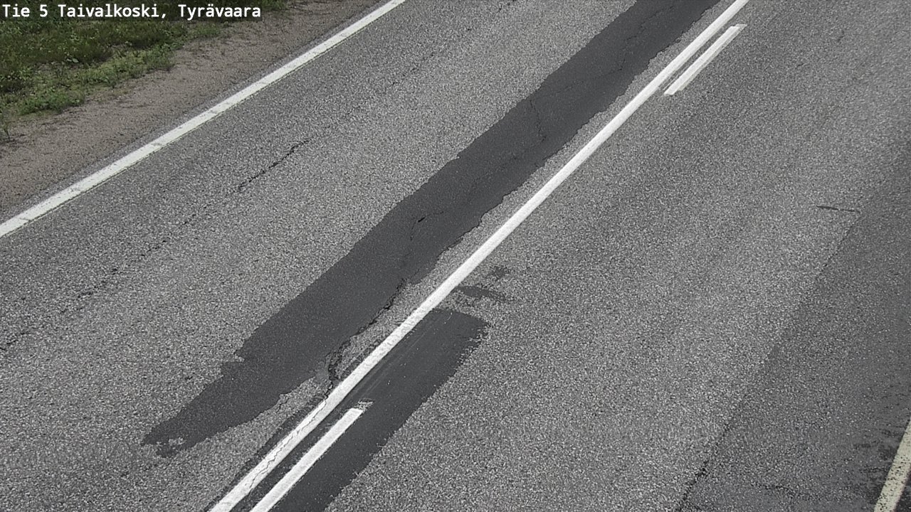 Weather Camera Image Road 5 Taivalkoski, Tyrävaara, Taivalkoski, Pohjois-Pohjanmaa