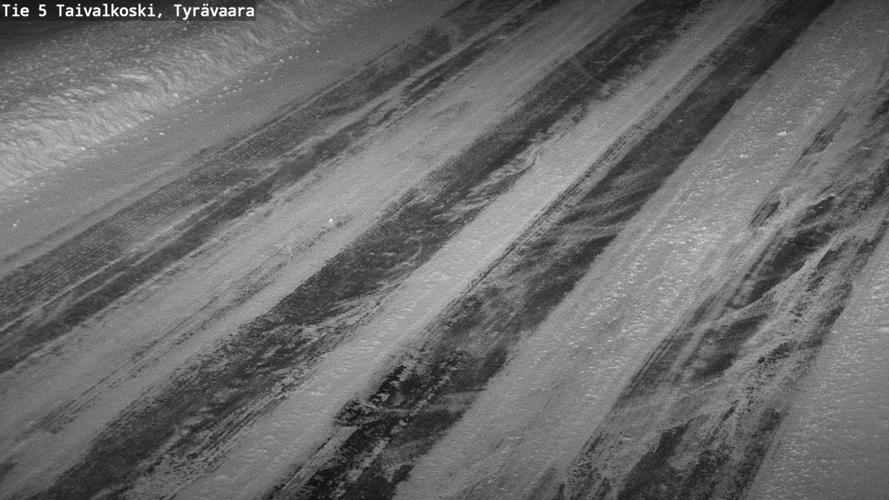 Weather Camera Image Väg 5 Taivalkoski, Tyrävaara, Taivalkoski, Pohjois-Pohjanmaa