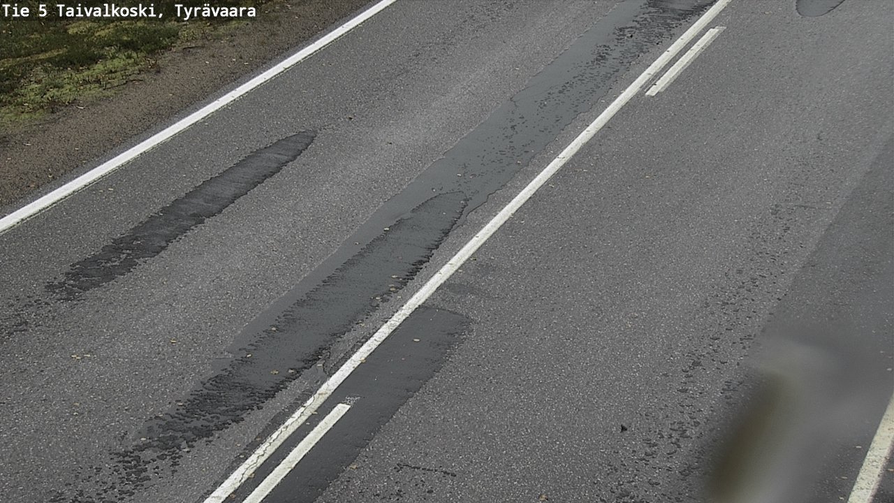 Weather Camera Image Road 5 Taivalkoski, Tyrävaara, Taivalkoski, Pohjois-Pohjanmaa