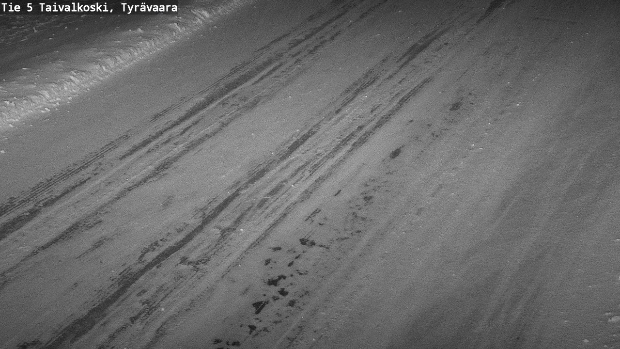 Weather Camera Image Road 5 Taivalkoski, Tyrävaara, Taivalkoski, Pohjois-Pohjanmaa