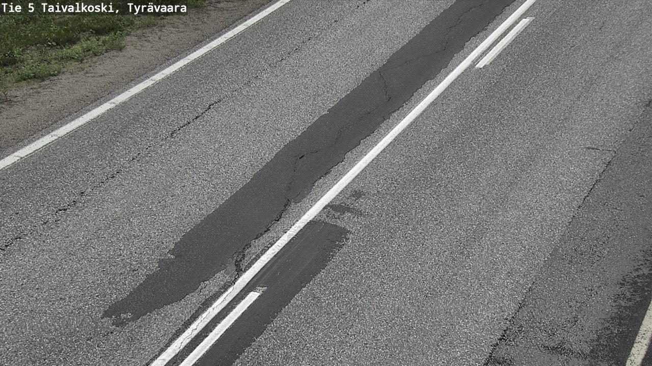 Weather Camera Image Road 5 Taivalkoski, Tyrävaara, Taivalkoski, Pohjois-Pohjanmaa