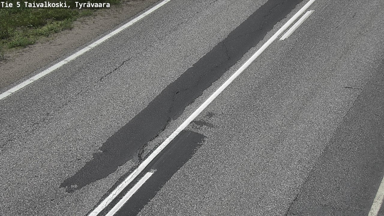 Weather Camera Image Road 5 Taivalkoski, Tyrävaara, Taivalkoski, Pohjois-Pohjanmaa