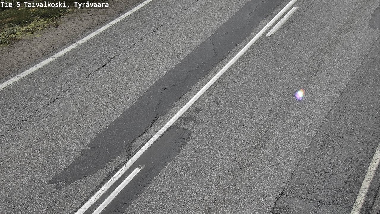 Weather Camera Image Road 5 Taivalkoski, Tyrävaara, Taivalkoski, Pohjois-Pohjanmaa